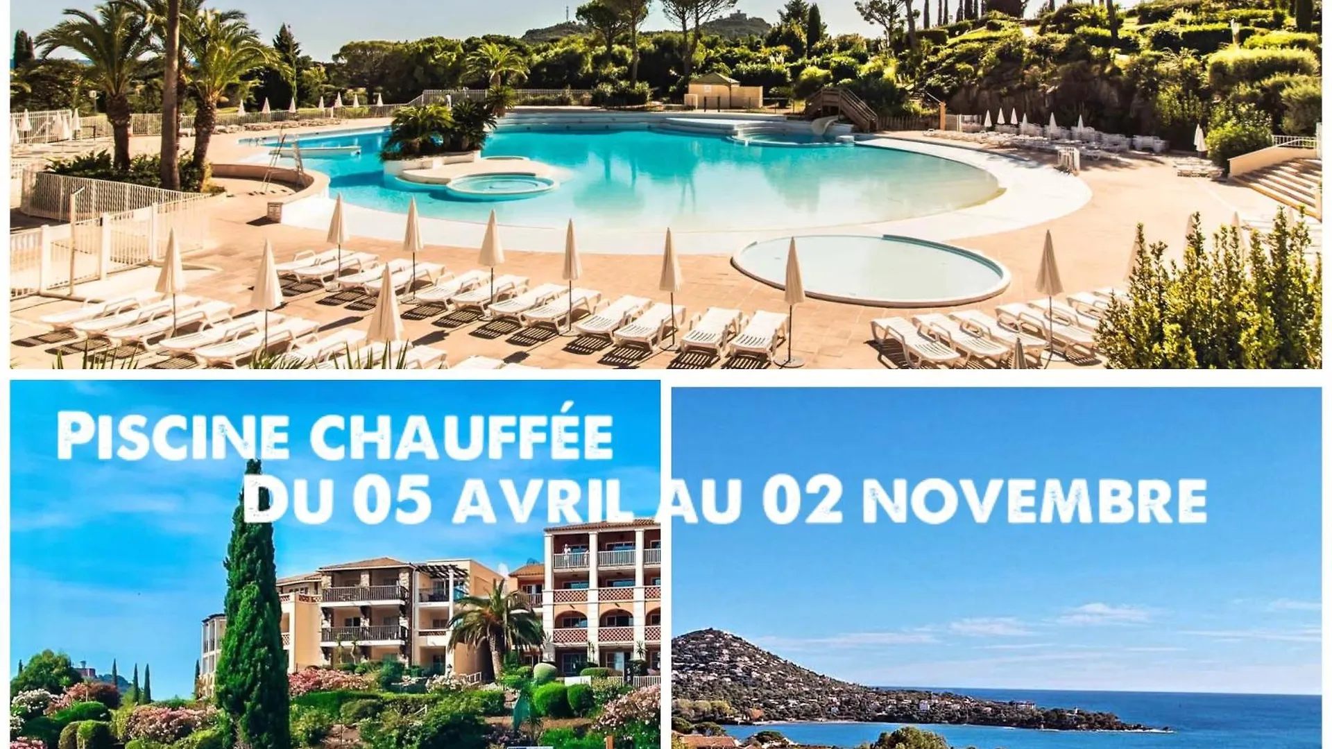 Apartment Le Jardin Du Cap Esterel Fh007 , Piscine Chauffee A Partir Du 05 Avril,Parc Aquatique,Animations Restaurants,Boutiques, Activites Sportives Saint-Raphael  France